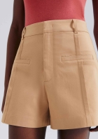 Shorts Feminino Em Alfaiataria