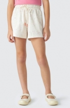 Short Básico Infantil Menina Botonê - Off-White