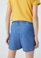 Shorts Jeans Infantil Menina Com Bolsos