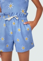 Shorts Básico Infantil Menina Clochard Estampado