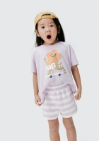 Conjunto Curto Infantil Menina Toddler Estampado