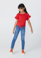 Calça Jeans Infantil Menina Skinny Com Elastano