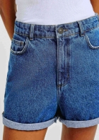 Shorts Jeans Feminino Cintura Alta