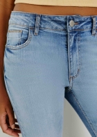 Calça Jeans Feminina Flare Cintura Alta