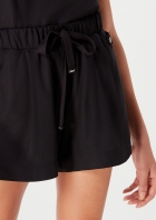 Shorts Básico Feminino Cintura Média Em Viscose