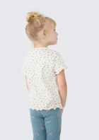 Blusa Infantil Menina Toddler Em Ribana Com Fru fru