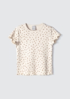 Blusa Infantil Menina Toddler Em Ribana Com Fru fru