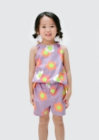 Conjunto Curto Infantil Menina Toddler Estampado