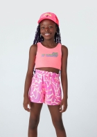 Top Cropped Infantil Menina Em Neon