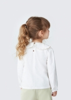 Blusa Infantil Menina Toddler Com Gola Boneca