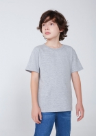 Camiseta Básica Infantil Unissex Modelagem Tradicional