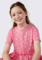 Vestido Curto Infantil Rodado Floral