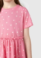 Vestido Curto Infantil Rodado Floral