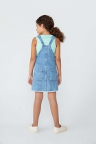 Jardineira Salopete Jeans Infantil Menina