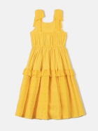 Vestido de Laise e Malha Amarelo Anime