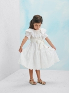 Vestido Laise Branco Infantil Anime