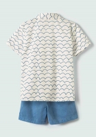 Conjunto Infantil Menino Toddler Em Sarja