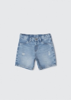 Bermuda Jeans Infantil Menino Toddler