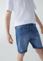 Bermuda Jeans Infantil Menino Com Elastano