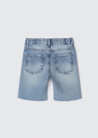 Bermuda Jeans Infantil Menino Reta