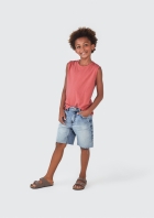 Bermuda Jeans Infantil Menino Reta