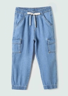 Calça Jeans Infantil Menino Toddler Jogger