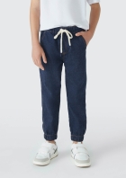 Calça Jeans Moletom Infantil Menino