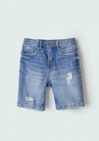 Bermuda Jeans Infantil Menino Tradicional