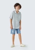 Bermuda Jeans Infantil Menino Tradicional