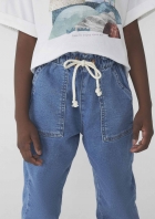 Calça Jeans Infantil Menina Jogger