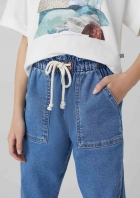 Calça Jeans Infantil Menina Jogger