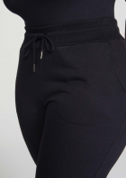 Calça Básica Feminina Jogger Em Moletom Peluciado