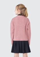 Cardigan Infantil Menina Em Tricô