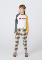 Calça Infantil Menina Clochard Em Xadrez