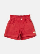 Short Em Sarja Infantil Vermelho Anime