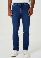 Calça Masculina Slim Em Jeans De Moletom