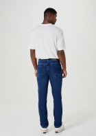 Calça Masculina Slim Em Jeans De Moletom