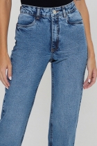 Calça Jeans Reta Glamour gatabakana