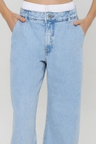 Calça Wide Leg Jeans Faschion Gatabakana