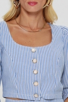 Cropped Romantico Stripes Gatabakana