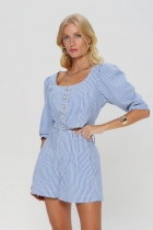 Cropped Romantico Stripes Gatabakana