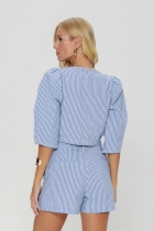 Cropped Romantico Stripes Gatabakana