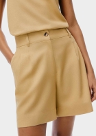 Shorts Feminino Cintura Alta Em Alfaiataria