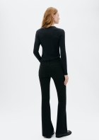 Calça Jeans Feminina Flare Cintura Média Soft Touch