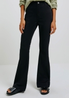 Calça Jeans Feminina Flare Cintura Média Soft Touch