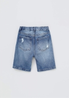 Bermuda Jeans Reta Infantil Menino