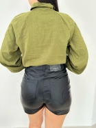 Camisa Linho Bordada Gatabakana