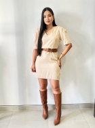 Vestido Com Manga Solto Dress Gatabakana