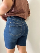 Bermuda Jeans Justa Cós Alto CityBlue