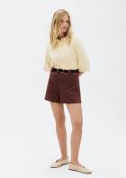 Shorts Feminino Cintura Média Em Viscolinho